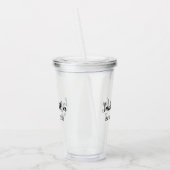 Moderne persoonlijke bridesmaid acryl drinkbeker (Links)