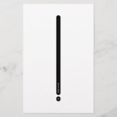 Moderne Persoonlijke Briefpapier | 2-kolommen (Achterkant)