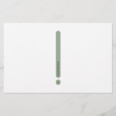 Moderne Persoonlijke Briefpapier | 2-kolommen (Voorkant)