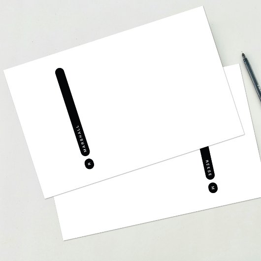 Moderne Persoonlijke Briefpapier | Zijmarge