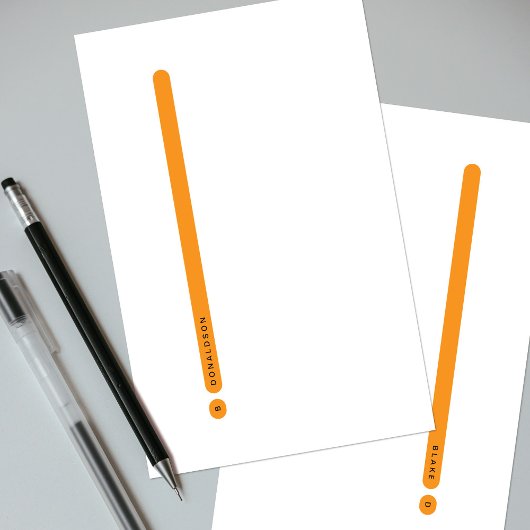 Moderne Persoonlijke Briefpapier | Zijmarge