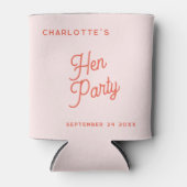 Moderne Persoonlijke Bruidsfeest Script Blikjeskoeler (Voorkant)