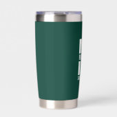 Moderne Persoonlijke Bruidsjonker Monogram en Naam Geïsoleerde Drinkbeker (Voorkant)