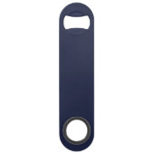Moderne Persoonlijke Bruidsjonker Monogram en Naam Speed Flessenopener (Achterkant)