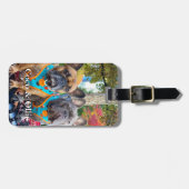 Moderne persoonlijke cadeauwinnaars Coco & Ollie Bagagelabel (Voorkant horizontaal)