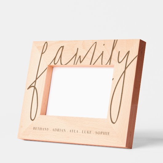 Moderne persoonlijke familiefoto gegraveerde lijstjes (Links)