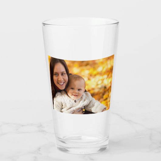 Moderne persoonlijke familiefoto glas (Achterkant)