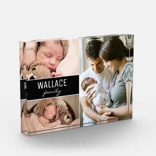 Moderne persoonlijke familienaam foto (Links)