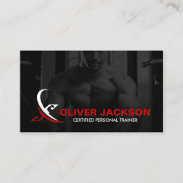 Moderne persoonlijke fitness Coach-Logo Visitekaartje