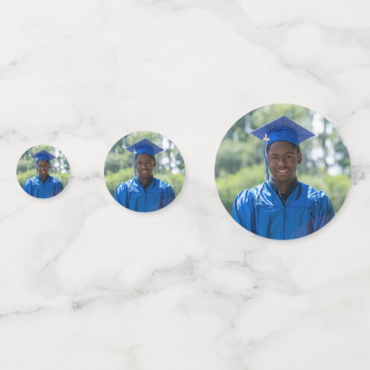 Moderne persoonlijke foto-Afstuderen Confetti (Voorkanten)