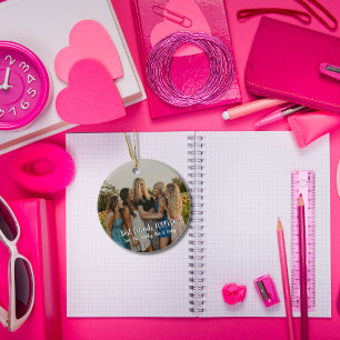 Moderne persoonlijke foto Best Friends Forever Keramisch Ornament