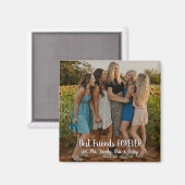 Moderne persoonlijke foto Best Friends Forever Magneet (Voorkant / Achterkant)