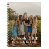 Moderne persoonlijke foto Best Friends Forever Notitieboek (Voorkant)