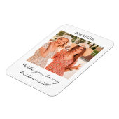 Moderne persoonlijke foto-briefvormig voorstel magneet (Linkerzijde)