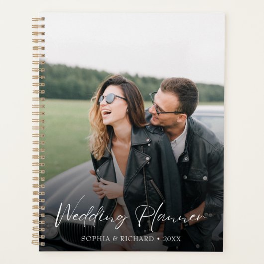 Moderne Persoonlijke Foto Bruiloft  Planner (Voorkant)