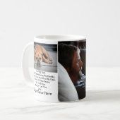 Moderne persoonlijke foto-cadeau voor Dog dad Fath Koffiemok (Voorkant links)