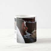 Moderne persoonlijke foto-cadeau voor Dog dad Fath Koffiemok (Center)