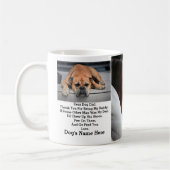 Moderne persoonlijke foto-cadeau voor Dog dad Fath Koffiemok (Links)