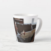 Moderne persoonlijke foto-cadeau voor Dog dad Fath Latte Mok (Rechterhoek)