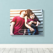 Moderne persoonlijke foto canvas afdruk (Insitu (Houten vloer))