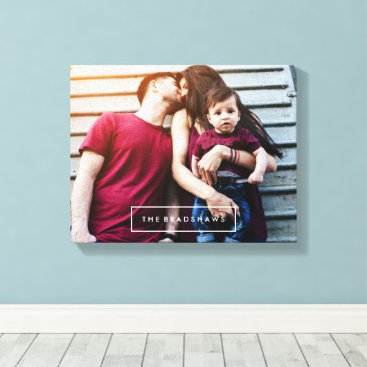 Moderne persoonlijke foto canvas afdruk (Insitu (Houten vloer))