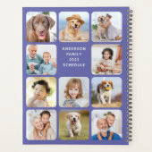 Moderne persoonlijke foto-collage Periwinkle 11 Planner (Achterkant)