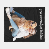 Moderne persoonlijke foto fleece deken (Voorkant (Horizontaal))