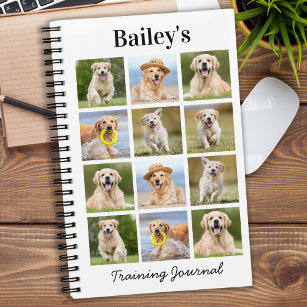 Moderne persoonlijke foto-inkeping voor huisdieren notitieboek