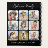 Moderne persoonlijke foto-inkuilkalender voor aang planner (Achterkant)