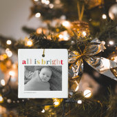 Moderne persoonlijke foto | Kleurrijk alles is hel Keramisch Ornament