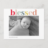 Moderne persoonlijke foto | Kleurrijk geblesseerd Briefkaart (Voorkant)