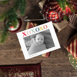 Moderne persoonlijke foto | kleurrijke XoXoXo Briefkaart<br><div class="desc">Moderne persoonlijke foto | kleurrijke XoXoXo</div>