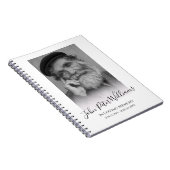 Moderne persoonlijke foto Memorial Guest Notitieboek (Rechterzijde)