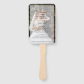 Moderne persoonlijke foto-overlay weddenschap handwaaier (Voorkant)