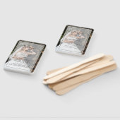 Moderne persoonlijke foto-overlay weddenschap handwaaier (Niet-gemonteerd)