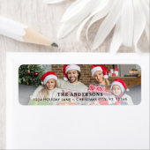 Moderne persoonlijke foto-retour-adres etiket (Insitu)