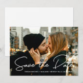 Moderne persoonlijke foto Sla de datum van het huw (Voorkant / Achterkant)