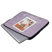 Moderne persoonlijke foto-Stippen Laptop Sleeve (Voorkant onderkant)
