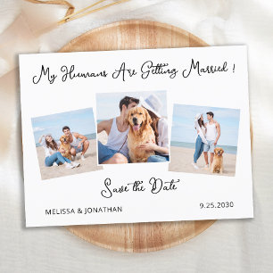 Moderne persoonlijke foto van 3-petten koppelen de aankondigingskaart