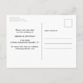 Moderne persoonlijke foto van 3-petten koppelen de aankondigingskaart (Achterkant)