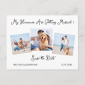 Moderne persoonlijke foto van 3-petten koppelen de aankondigingskaart (Voorkant)