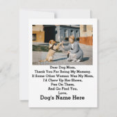 Moderne persoonlijke foto van Dog Mam Moederdag (Voorkant)