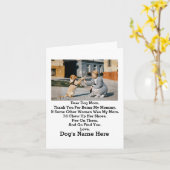 Moderne persoonlijke foto van Dog Mam Moederdag Kaart (Gele Bloem)