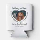 Moderne persoonlijke foto van het hart Memorial Blikjeskoeler (Achterkant)