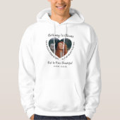 Moderne persoonlijke foto van het hart Memorial Hoodie (Voorkant)