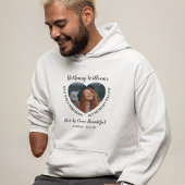 Moderne persoonlijke foto van het hart Memorial Hoodie