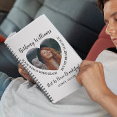 Moderne persoonlijke foto van het hart Memorial Notitieboek