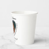 Moderne persoonlijke foto van het hart Memorial Papieren Bekers (Links)