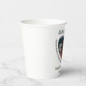 Moderne persoonlijke foto van het hart Memorial Papieren Bekers (Rechts)