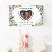 Moderne persoonlijke foto van het hart Memorial Spandoek (Insitu)